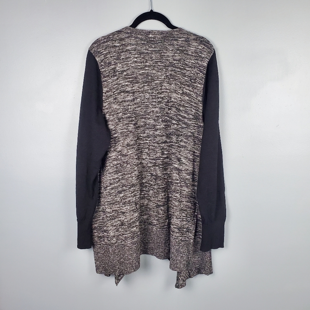 Torrid marled knit draped waterfall cardigan Size 2 - Picture 2 of 6